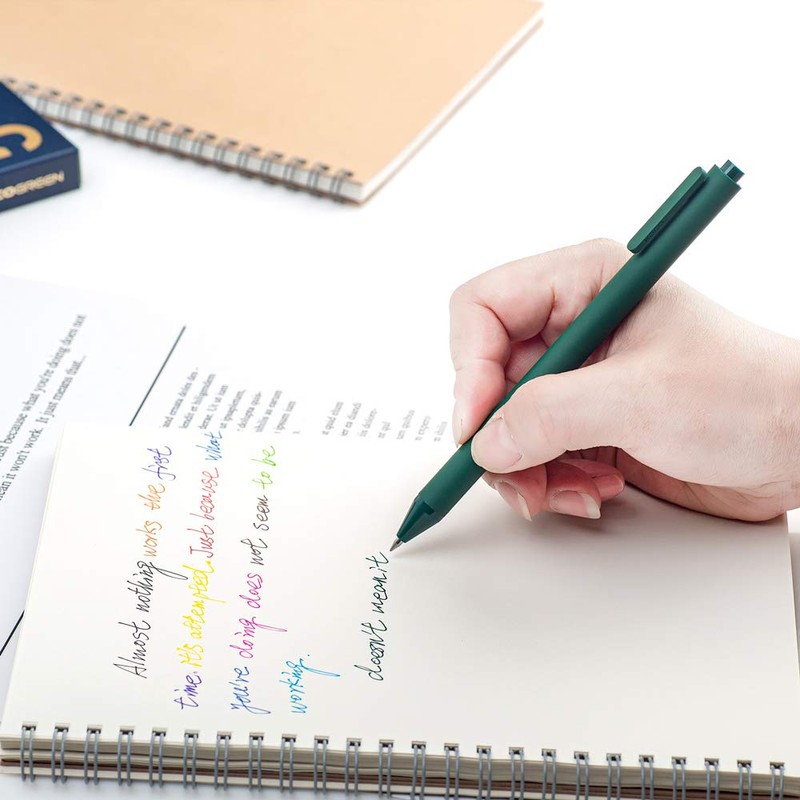 czxwyst KACO Soft Touch Retractable Gel Ink Pens 0.5mm Fine