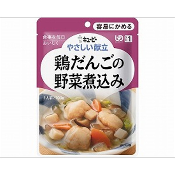 Kewpie Gentle Menu Stewed Chicken Dango Vegetables 100g