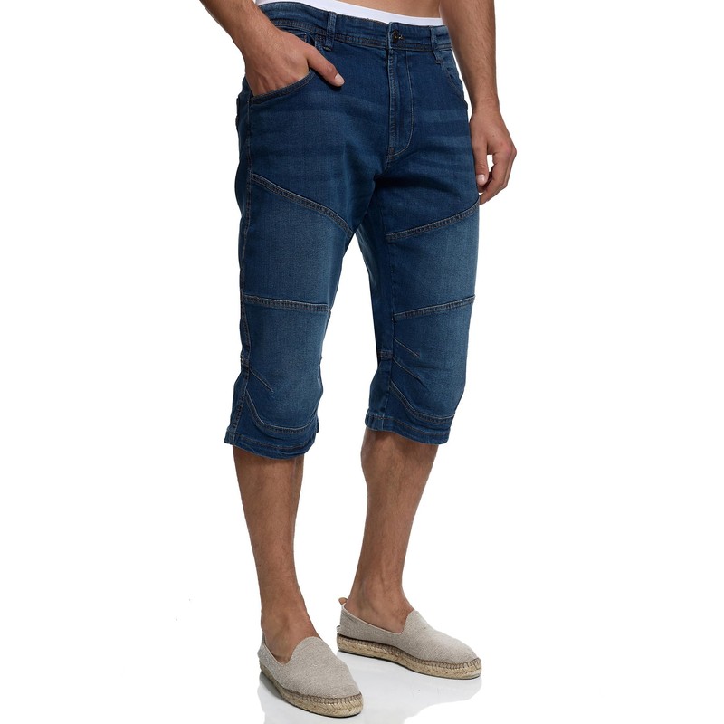Indicode Men's Fortune Denim 3/4 Stretch Shorts - xxl