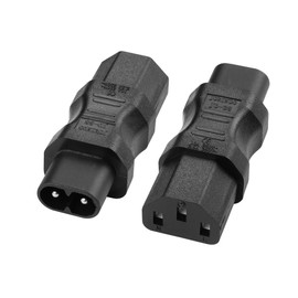 YACSEJAO IEC320 C13 to C8 Power Adapter 2Pcs C8 to C13 AC 2.5A-10A/250V Converter Power Extension Adapter for Laptop TV PC
