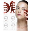 KGDUYC 2 Pieces Gua Sha Face Massager, Five Teeth Resin