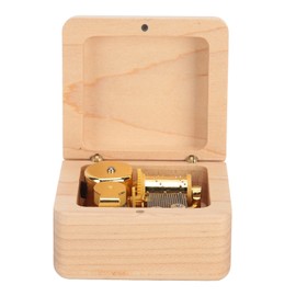 Wood Musical Box Wind Up Music Box with GoldPlating Movement Gift For Christmas