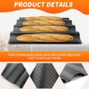 QWLWBU 5 Pcs Baguett-e Bread Pan Set,Nonstick 4-Slot Perforated French