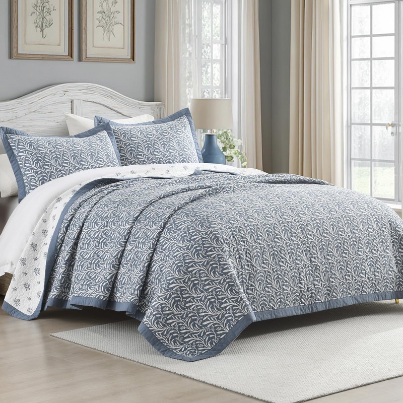 PANGUSHAN Quilt Set King Size - 100% Cotton King Comforter