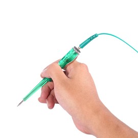 Automotive Circuit Tester, Car Electrical Wire Testing Pen With Led Light 86 Inch Extended Spring Test Leads DC 6V-12V-24V