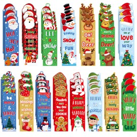 120 Pcs Christmas Bookmarks Bulk for Kids Scratch and Sniff Bookmarks Christmas Holiday Bookmarks Christmas Scented Bookmarks Assorted Christmas Educational Bookmark for Kid Student Reader
