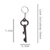 Komonee Key to the Door Black Keyring Bottle Opener Key