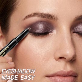 Erinde Sombra de ojos en barra con purpurina, resistente al agua,#F05 | lápiz de sombra de ojos en crema, altamente pigmentada y de larga duración, pa