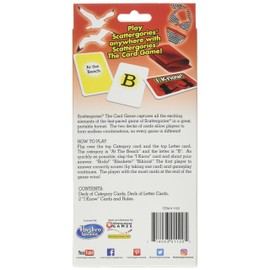 Scattergories The Card Game Your Favorite Categories Game Meets Slap Jack For At Home, On a Road Trip, or Vacation 2 or More Players Ages 8 and Up