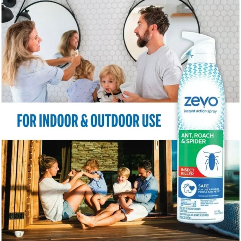 Zevo Roach Killer Ant, Roach, Spider Insect Spray (10 oz)