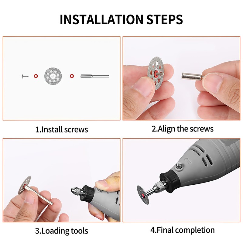 Dremel Cutting Discs for Rotary Tool - 36pcs Diamond Cutting