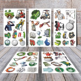 Pack 50 Pcs Cute Sports Golfing Golf Stickers for Water Bottles Funny Laptop Cups Computer Scrapbooking Teens Kids Boys Adults Waterproof Aesthetic Sticker Small Vinyl Decals Bulk