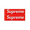 Set of 2 classic SUPREME stickers box logo