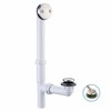Tubular Bath Tub Drain Kit 1-1/2" with Brushed Tip-Toe Bathtub