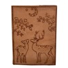 Purpledip Leather Diary/Journal/Notebook 'Eden Garden' With Naturally Treated Paper; Corporate