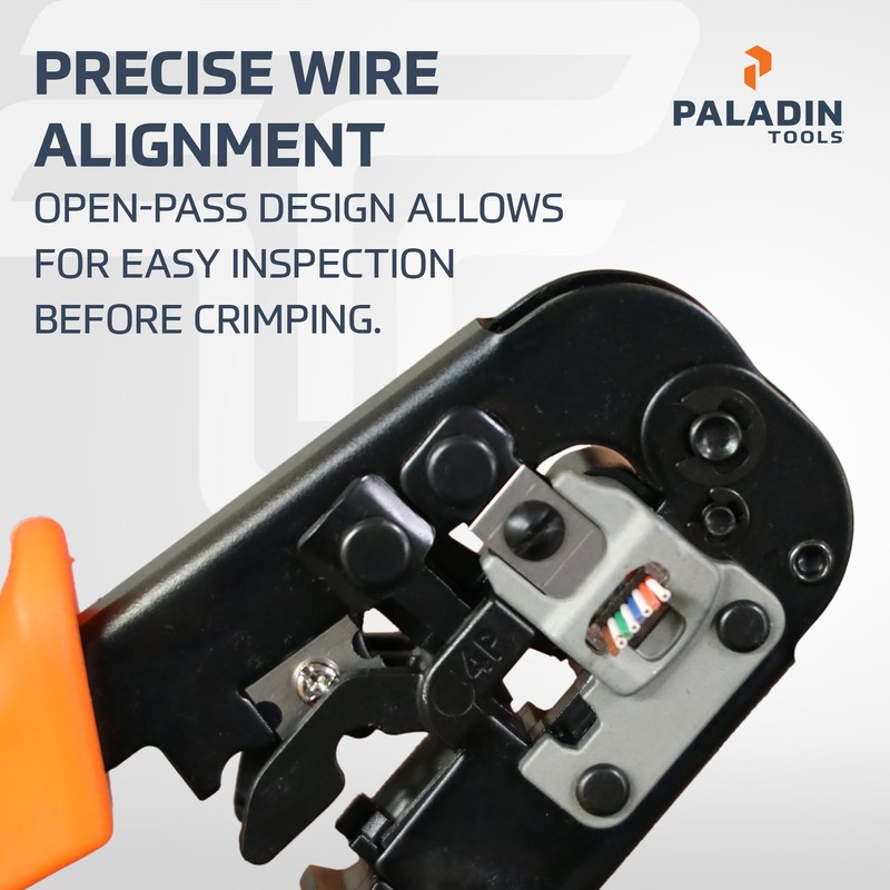 Paladin Tools PA1562 All-in-One Wire Crimper Tool – RJ45, RJ11,