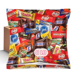 Assorted Chocolate Variety Pack - Individually Wrapped Party Chocolate Assortment (8 LB)