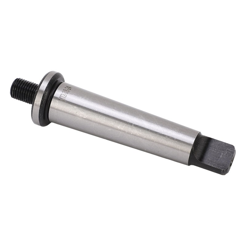 Drill Chuck Arbor MT2 Shank to 3/8in‑24 Threaded Hardened Morse