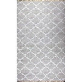 MOTI Kilim 23 Natural 4X6 Handwoven Wool Area Rug