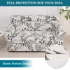 FUANGUI 3 Piece Stretch Sofa Couch Covers for 2 Cushion,