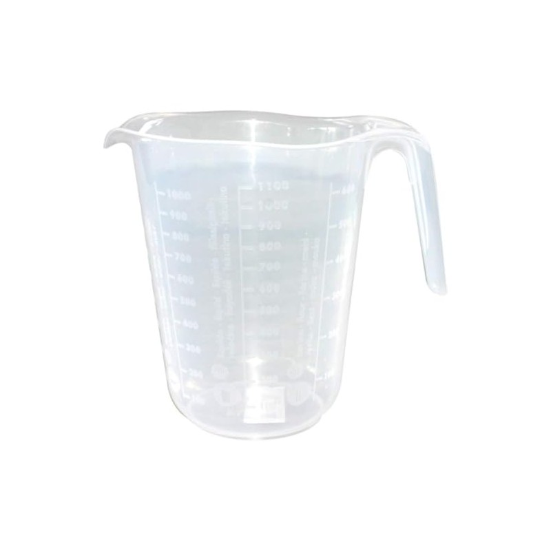 Osma Messbecher 1 Liter klar Kunststoff, Masseinheit für Zucker,Reis,Mehl und