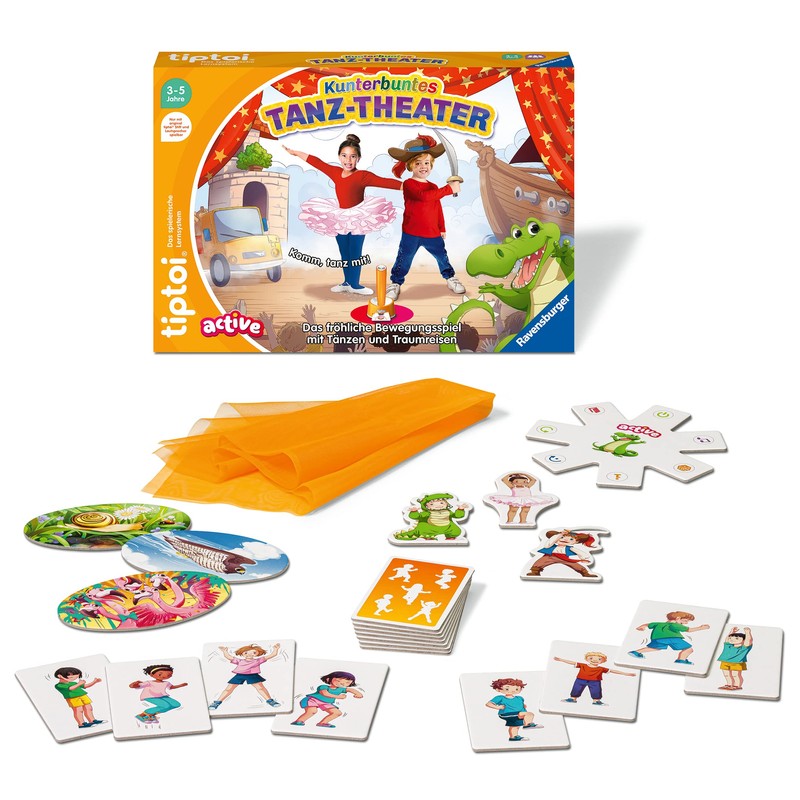 Ravensburger tiptoi® Active Game 00128, Colourful Dance Theatre, Movement Game