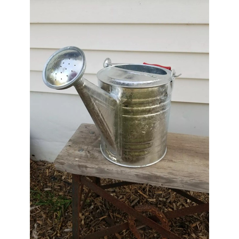 Behrens Galvanized Steel Watering Can 2 Gal Quality Weather Resistant