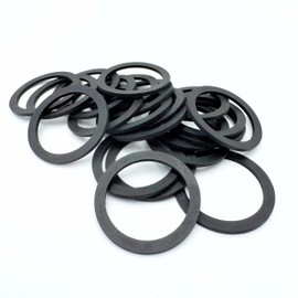 KKMSEALS EPDM Sealing Rings 1 1/4 Inch - Rubber Rings Seal Set - Flat Seal Rubber Tap Seal - Seals Sanitary Washers Set - Rubber Seal (5 Pieces, 38.5 x 29.5 x 2 mm)