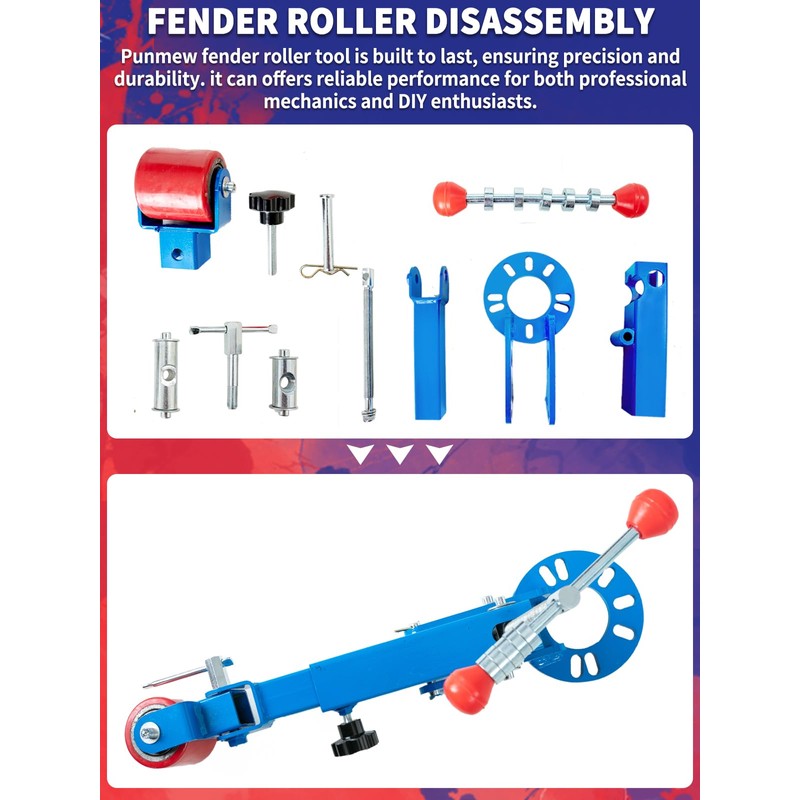Punmew Fender Roller Arch Flaring Former Extending Reforming Tool Former
