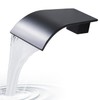 Matte Black Waterfall Tub Spout, High Flow Laminar Waterfall Tub