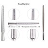 Jewelry Ring Mandrel Sizer Gauge Tools Set, Stainless Steel Ring