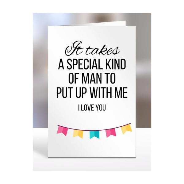 I love you Card, Birthday Gifts for Husband, Boyfriend, Partner,