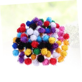 COHEALI Pack of 200 1 Pom Balls Fluffy Pomball Make Yourself Fluffy Pompoms Craft Balls Plush Ball Christmas Pompom Mini Pom DIY Craft Cat S Multicoloured Accessories
