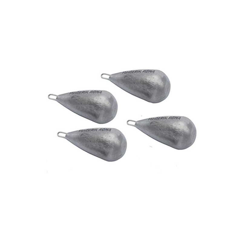 Fonderia Roma, Grigio Piombo Stainless Steel Lead Free Pear Ring
