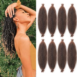 Marley Twist Braiding Hair 18 Inch Spring Twist Hair Passion Twist Hair Marley Hair for Soft Locs Crochet Hair for Black Women Kinky Twist Hair for Braiding Hair Extensions.(18 inch, T30#)