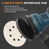BMOTL 5-Inch 8-Hole Interface Pad:4 Pack Hook & Loop Foam