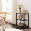 VECELO Tall End Side Tables, 30" Height Nightstand with 3-Tier