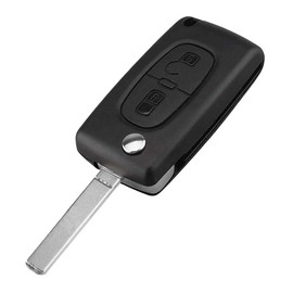OcioDual CE0536 2 Buttons with VA2 Key, Remote Control Car Key Case Compatible with Peugeot 206 207 306 307 308 407 607 806, Citroen C2 C3 C4 C5 C6, Car Key Case