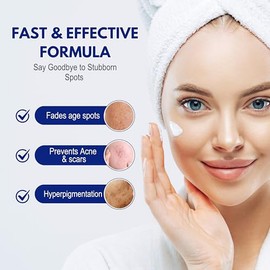 Eliminador de manchas oscuras para mujeres y hombres. Crema correctora mágica para todas las pieles con ácido salicílico y vitamina C. Elimina todas l
