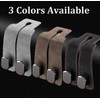 DEIHAALEN Headrest Hooks - Car Seat Back Double Hook Leather,