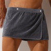 Men Soft Wearable Bath Towel Short Pants Soft Mircofiber Swimming
