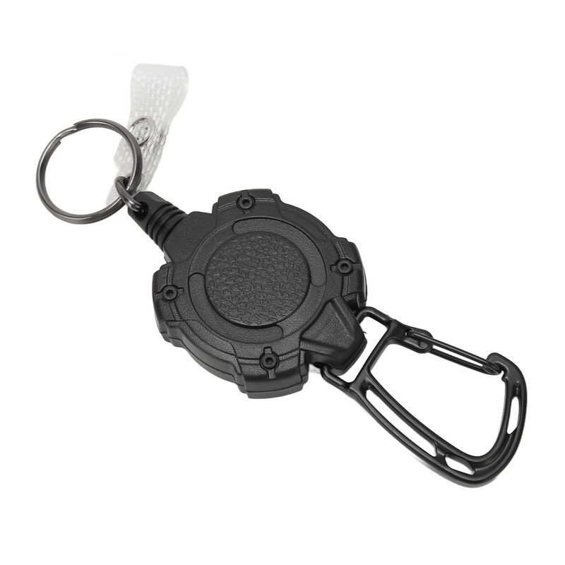 2 PCS Retractable Key Chain High Resiliency 31.5in Frosted Shell