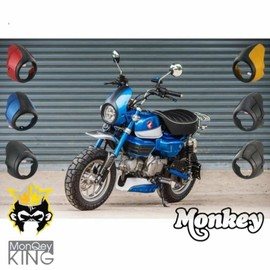 MonQeyKing Headlight Cowl for Honda Monkey 125 Head Light Cowl for Honda Monkey125 JB02 JB03 MONKEY125 THE MASK (Gloss Black)