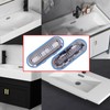 4 Pack Bathroom Sink Cover,Sink Overflow Ring,Chrome Overflow Cover Rings