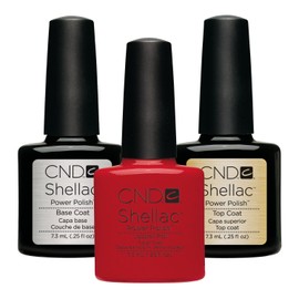CND Original Shellac Lobster Roll Plus Base Coat Plus Top Coat 7.3 ml 1er Set 1 x 22 ml