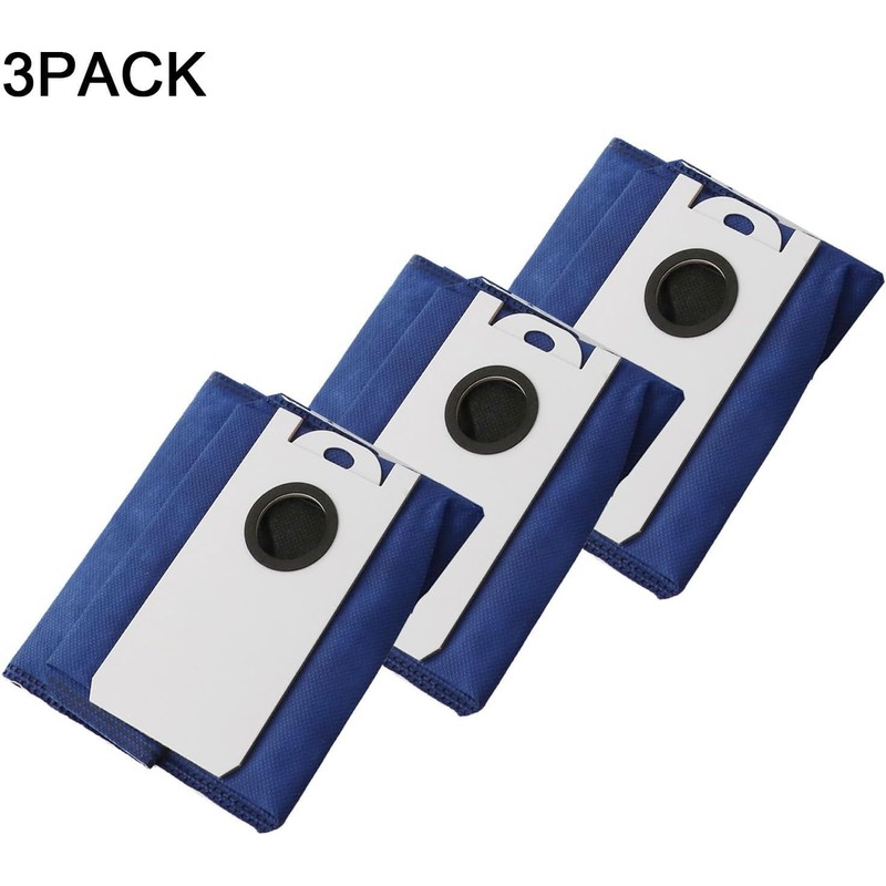 Paquete de 3 bolsas de repuesto para aspiradoras bObsweep (paquete