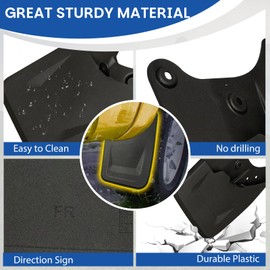 4PCS Mud Guards Splash Flaps Mudflaps Compatible with Toyota Tacoma 2024 2025 Pickup Truck Auto Exterior Accessories Front Rear Tire Mudguards Kit Wheel Liner Fenders