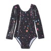 TENVDA Gymnastics Leotards for Girls 4t Shiny Five Star Printed