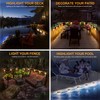 SOLPEX Solar Fence Lights, 6 LEDs Solar Lights Outdoor Waterproof