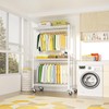 FUTASSI P3 Rolling Clothes Rack, Clothing Racks for Hanging Clothes,